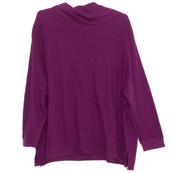 Roamans Top Casual Minimalist Cottage Lagenlook Boho Fall Effortless Comfort 5X - Picture 2 of 7